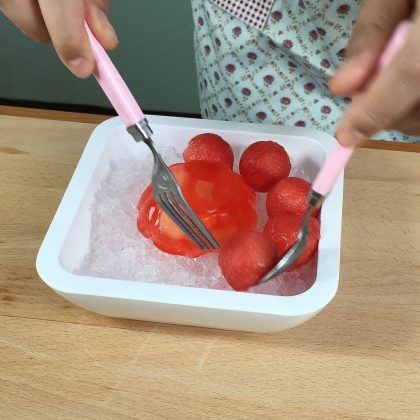วิธีทำขนมหวาน แตงวุ้นเย็นเย็น